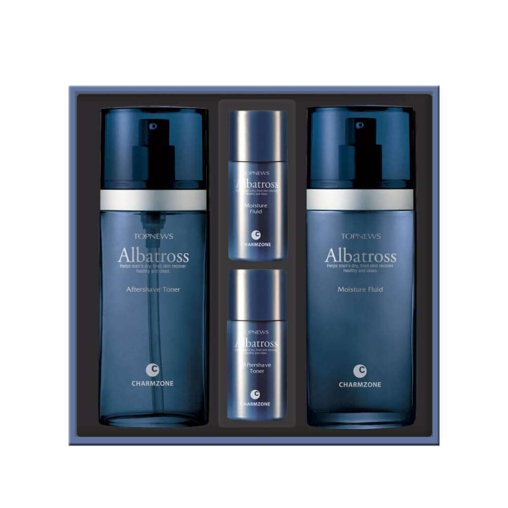 Albatross Skincare for Men Aftershave Toner and Emulsion Set